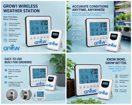 Grow1 Wireless Weather Station with sensor